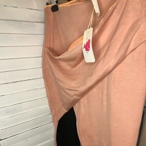 Rose open slit sexy a line skirt